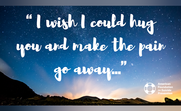 I wish I could hug you and make the pain go away...