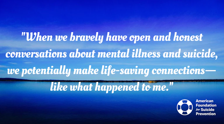When we bravely have honest conversations about mental illness and suicide