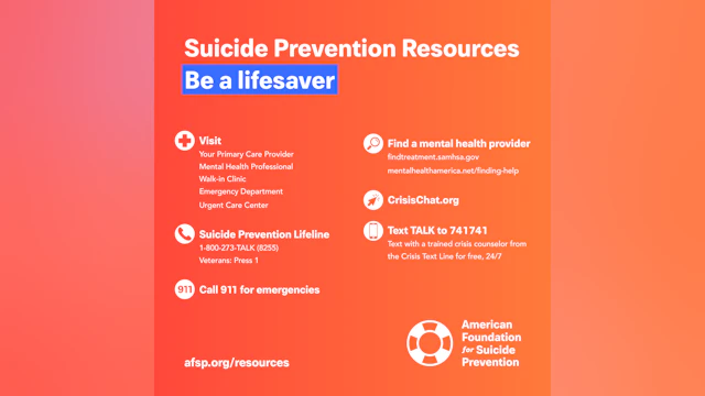 Suicide Prevention Resources