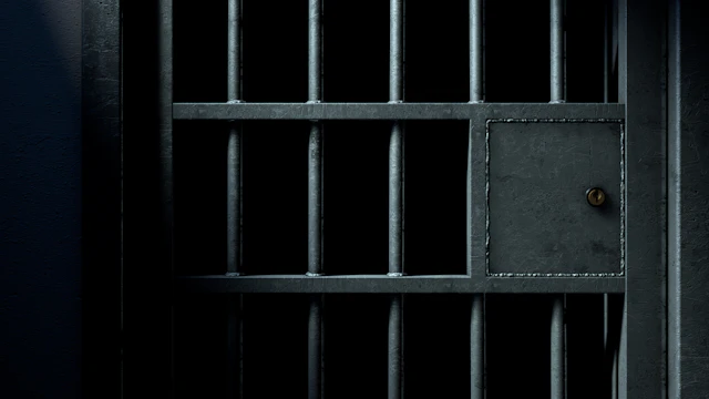Bars on prison cell