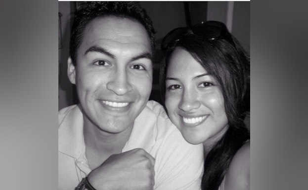 Man and woman smiling