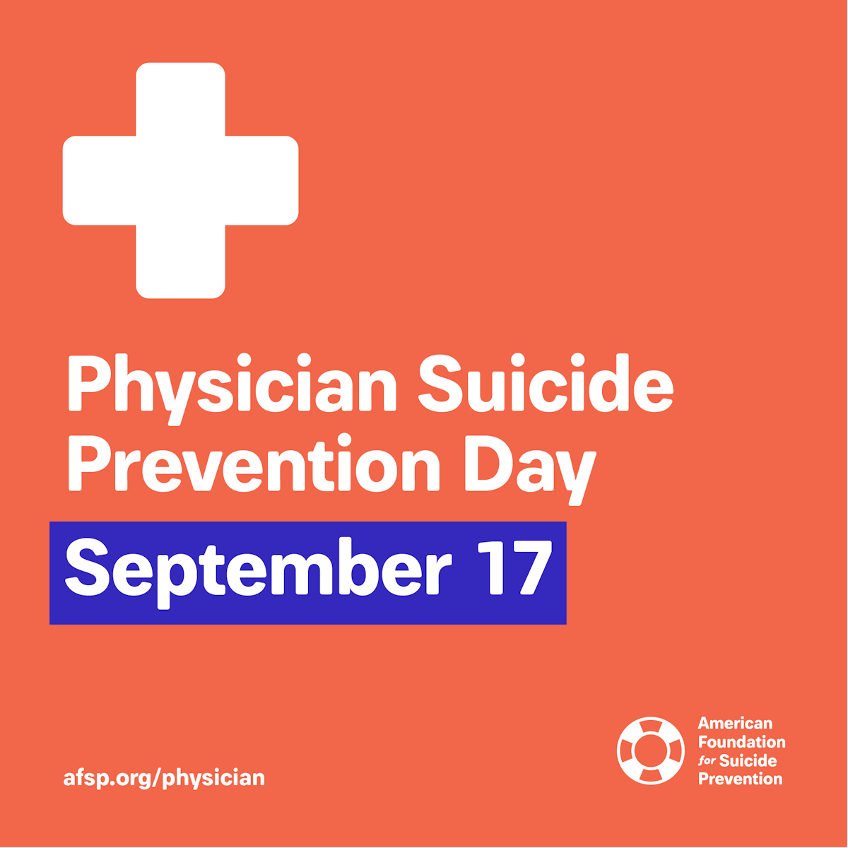 First National Physician Suicide Awareness Day AFSP
