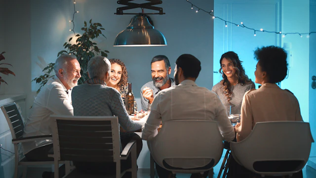 Group of people at table