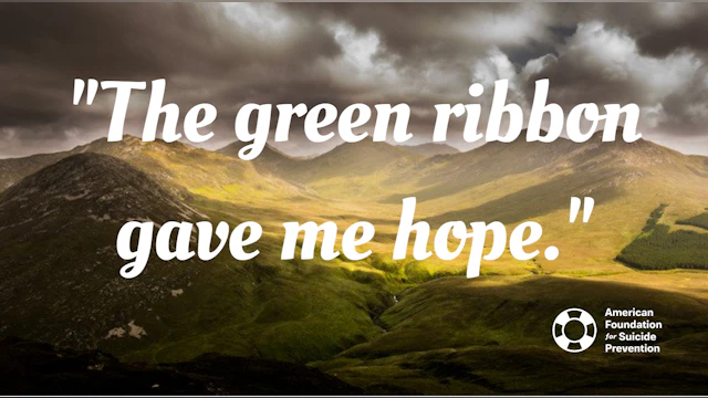 the green ribbon gave me hope