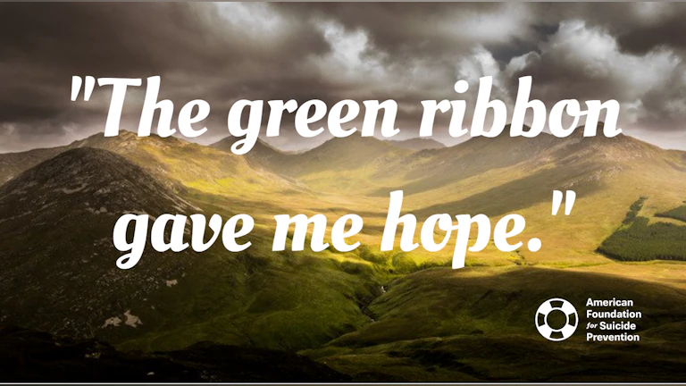 the green ribbon gave me hope