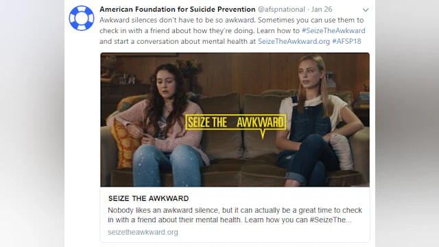Social media post for Seize the Awkward