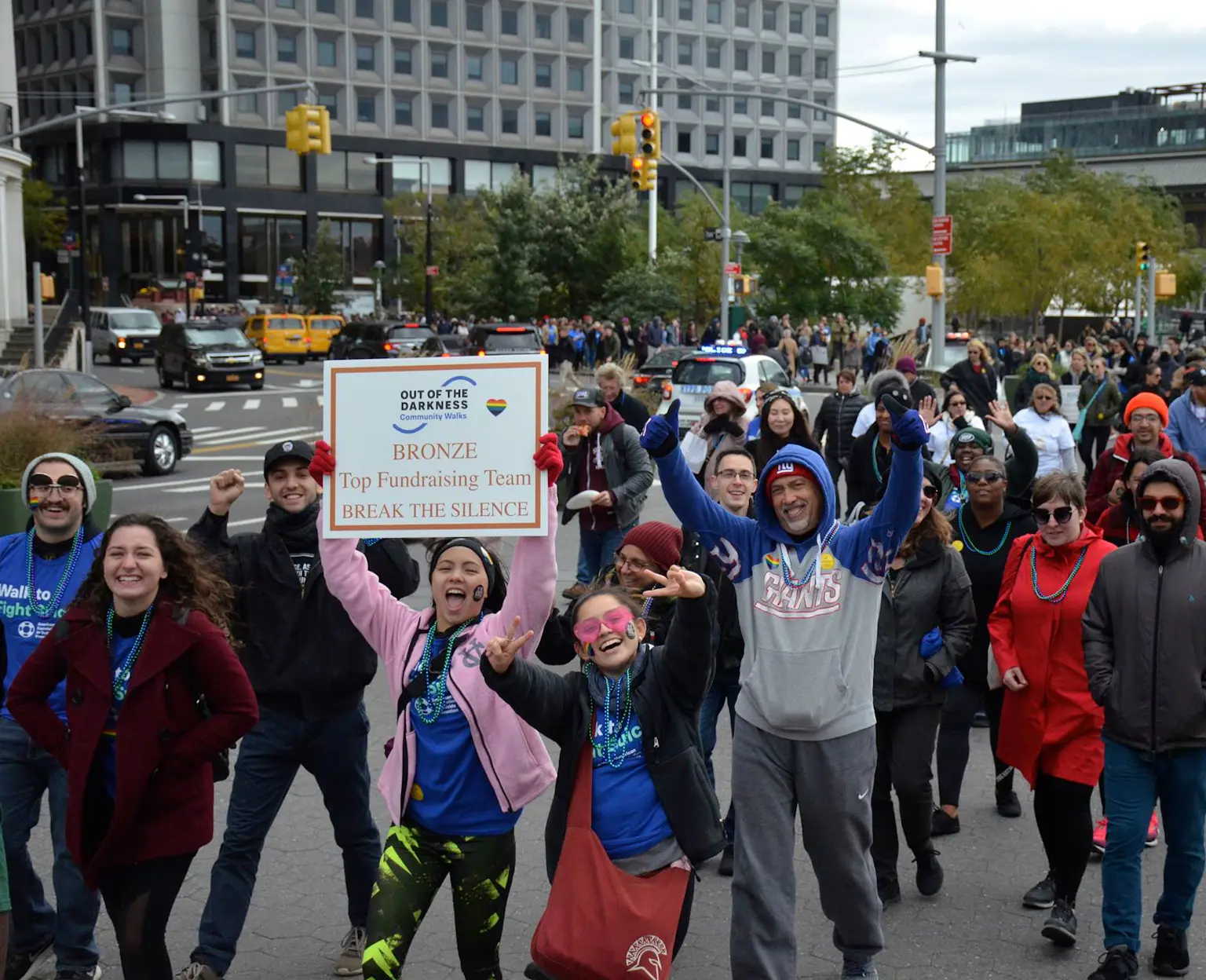 Group picture of Out of the Darkness Walk members