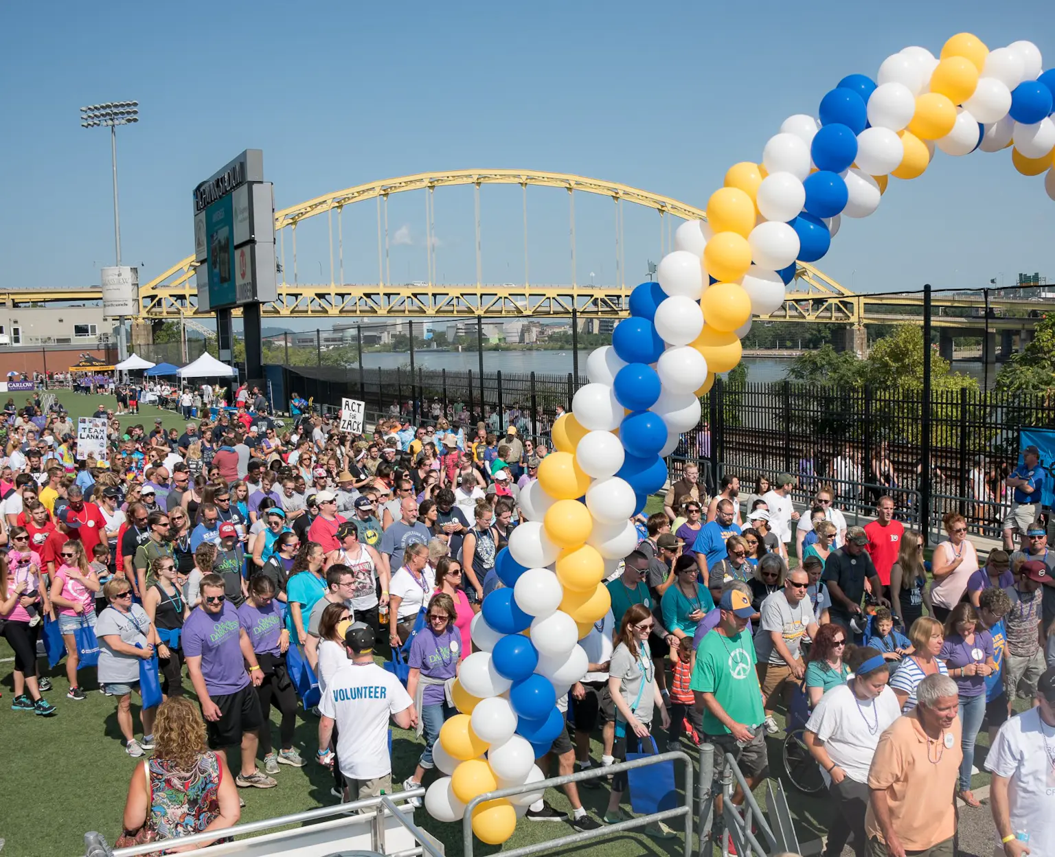 Walkers at community walk