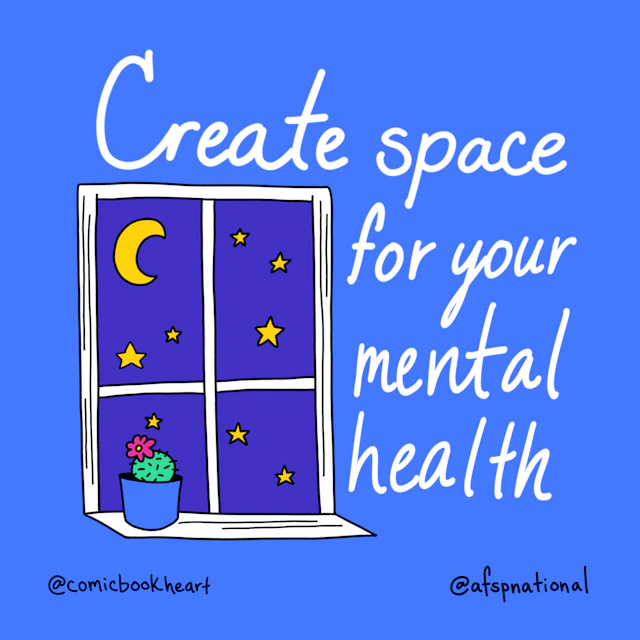 Create a space for your mental health