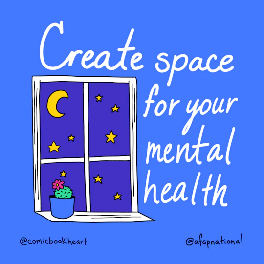 Create a space for your mental health