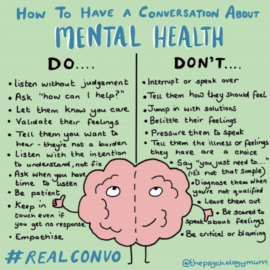 How to have a conversation about mental health
