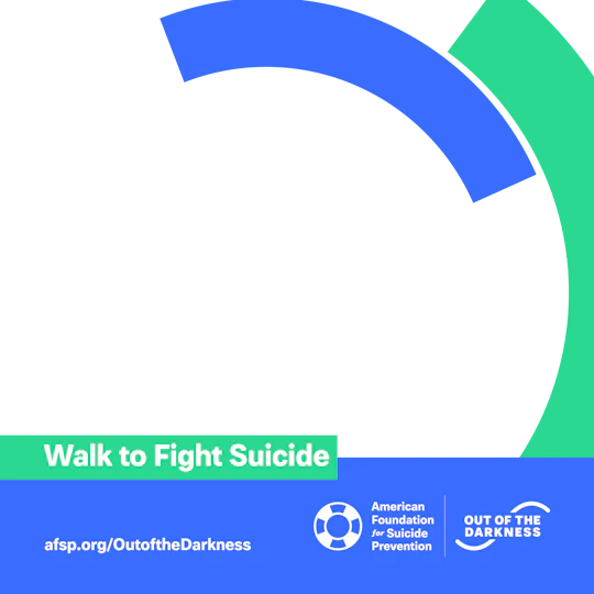 Walk to fight suicide custom shareable