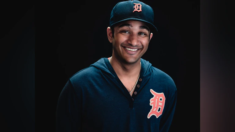 Man in Detroit Tigers uniform