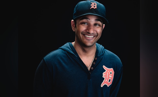 Man in Detroit Tigers uniform