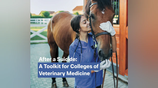 After a Suicide: A Toolkit for Colleges of Veterinary Medicine