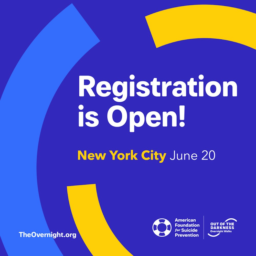 Overnight Walk to Stop Suicide June 20, New York City