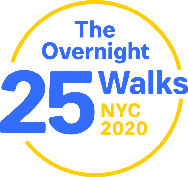 The overnight 25 walks NYC 2020