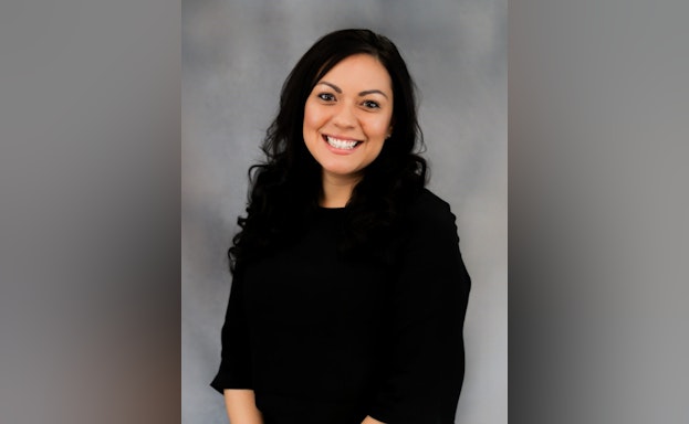 Woman sitting for headshot
