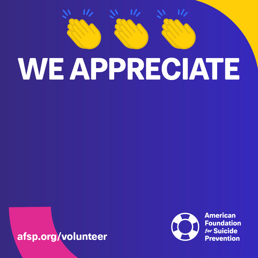 Volunteer Appreciation Week AFSP