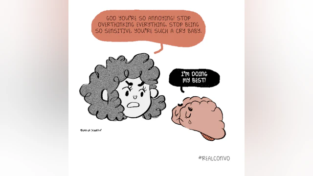 Brain and girl fighting