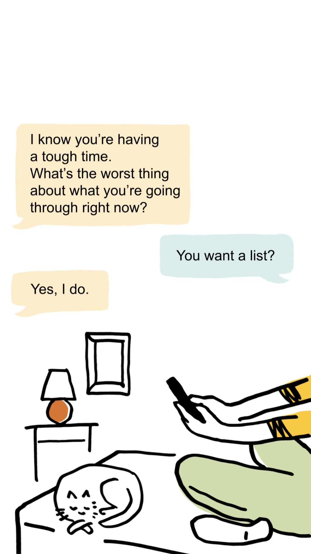 Texting while having a #RealConvo