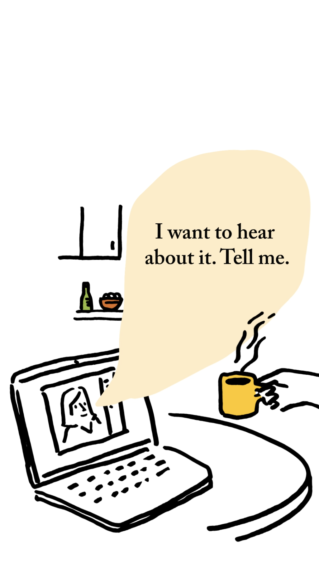 Video chatting while having a #RealConvo