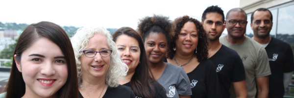 Group of people smiling