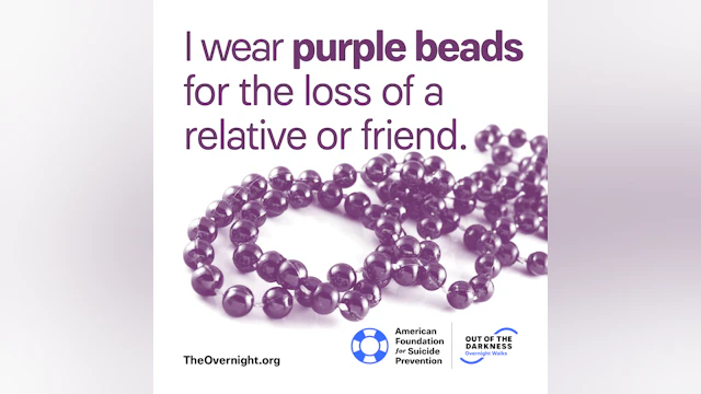 purple beads