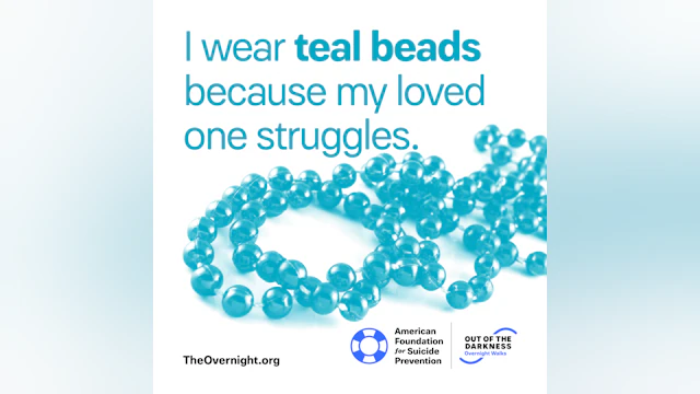 teal beads