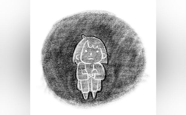 Illustration of small girl