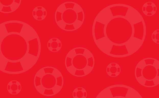 Dark-red background with pale-red lifesaver symbols.