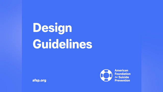 AFSP Brand Design Guidelines