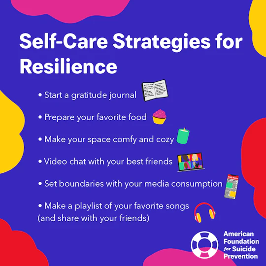 Self-care strategies for resilience