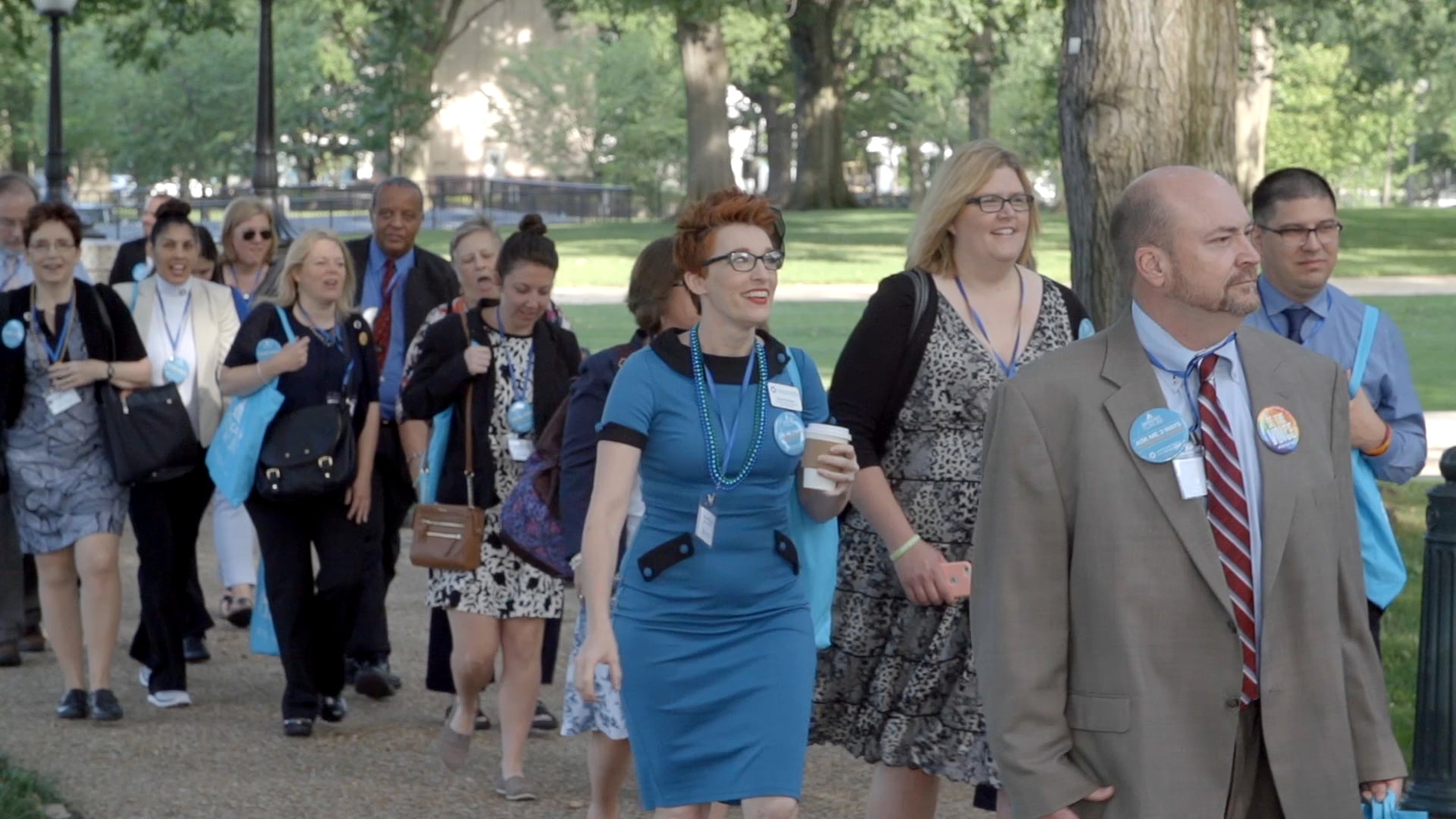 Advocates walking during Advocacy Forum