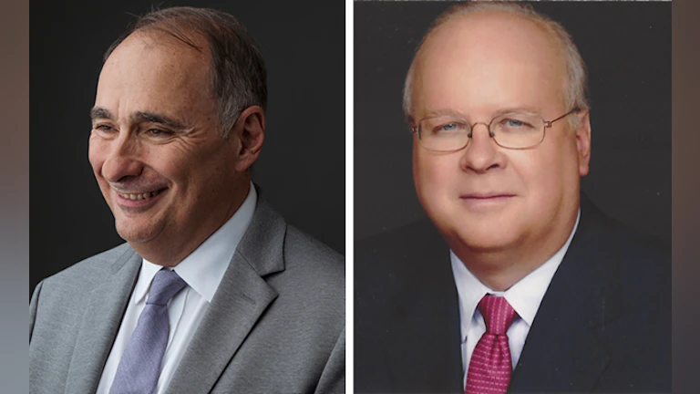 David Axelrod and Karl Rove