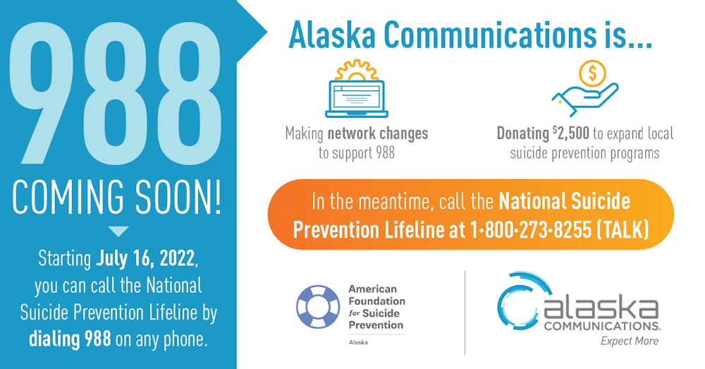 alaska-communications-supports-988-suicide-prevention-hotline-with-10