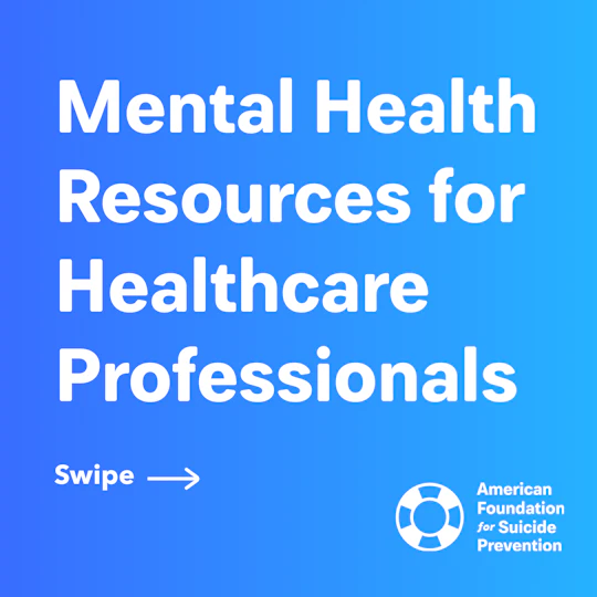 Mental health resources for healthcare professionals