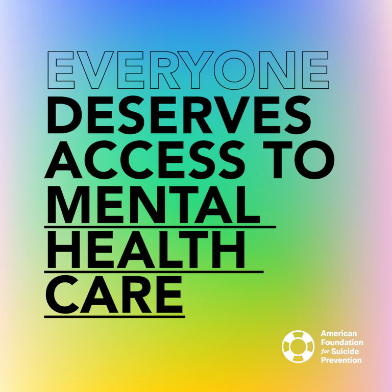 Everyone deserves access to mental health care