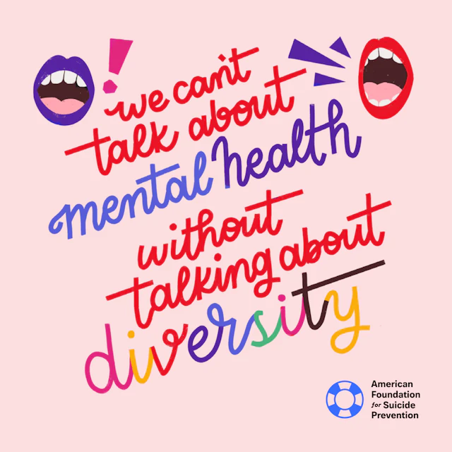 We can't talk about mental health without talking about diversity