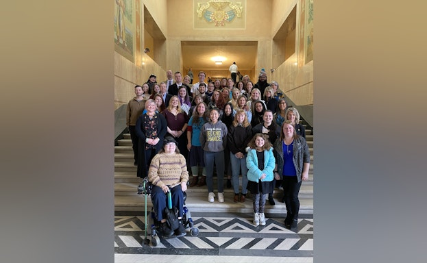 Group of volunteers at State Capitol Day