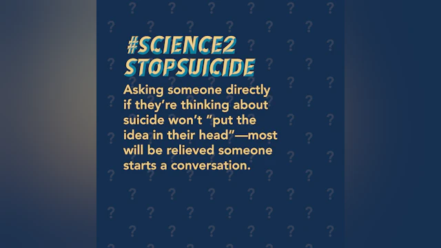 #Science2StopSuicide