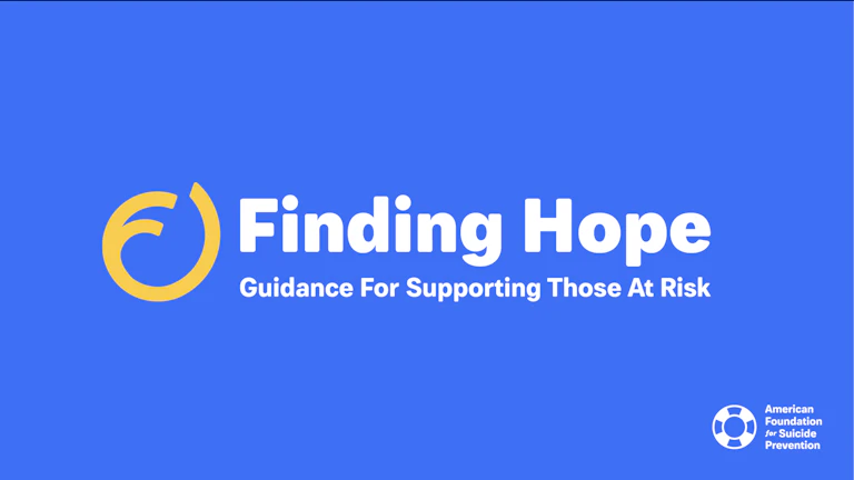 Finding Hope: Guidance or Supporting Those at Risk