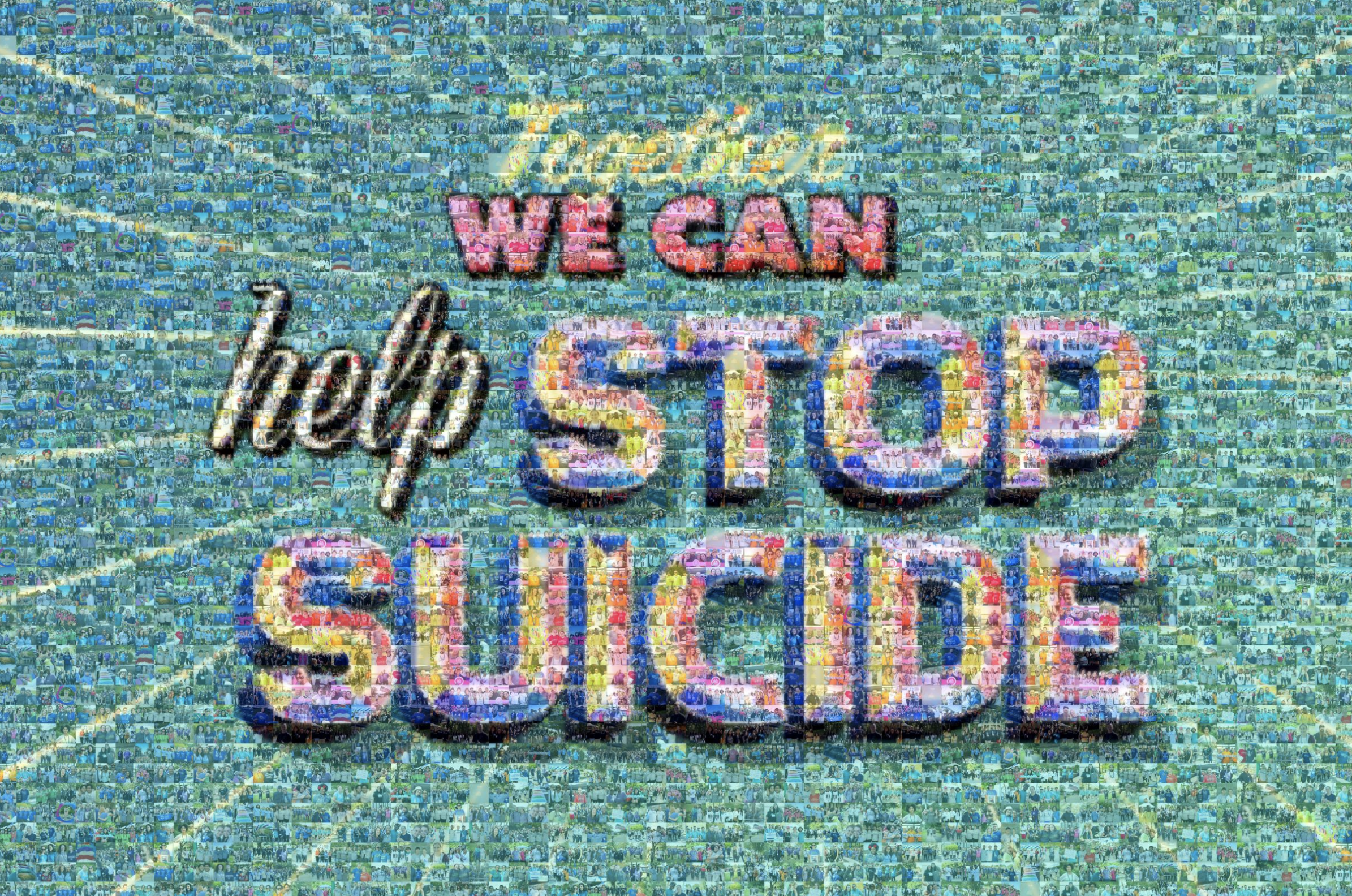 Together We Can Help Stop Suicide mosaic