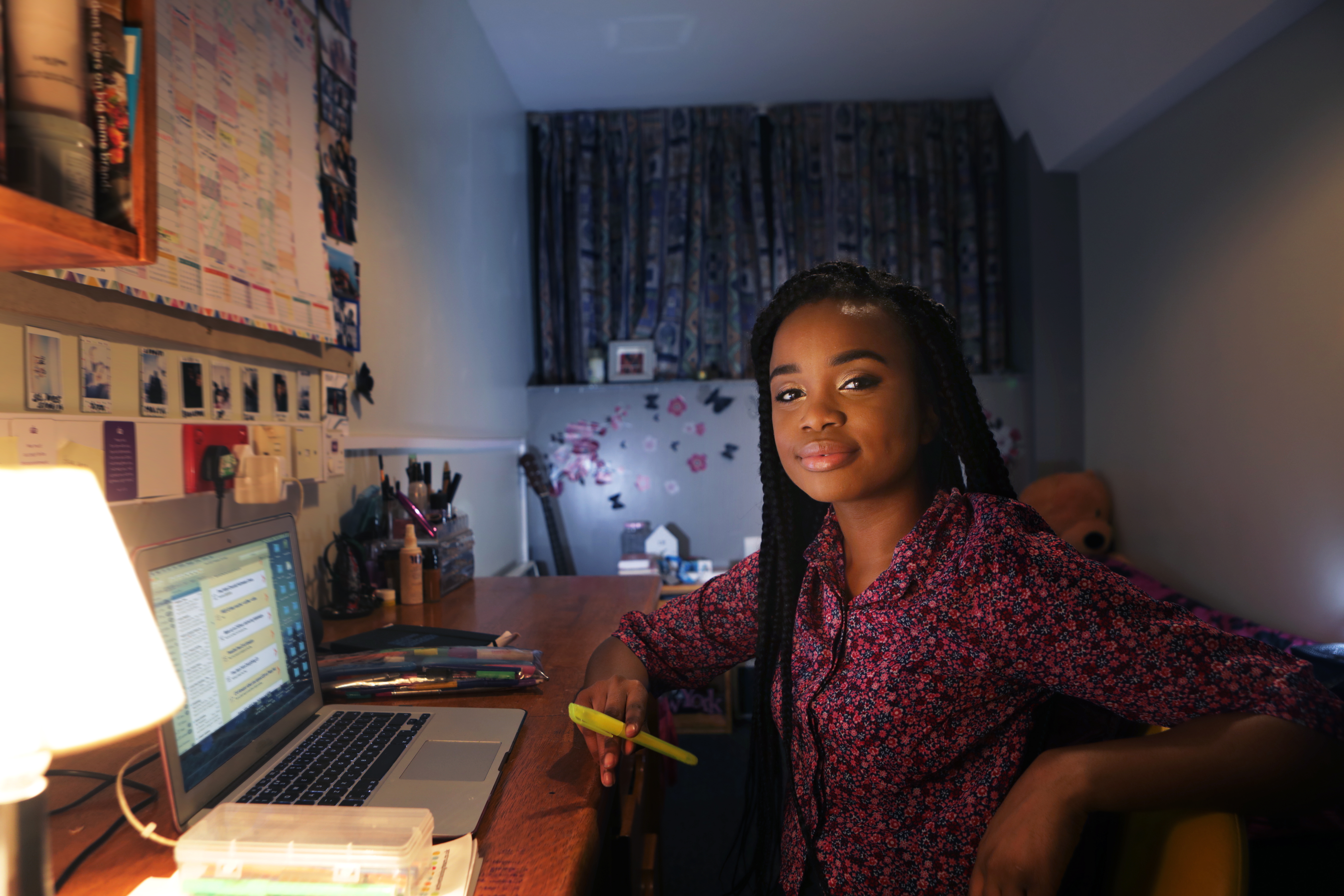Young woman at desk