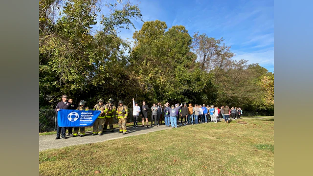 Large group of walkers