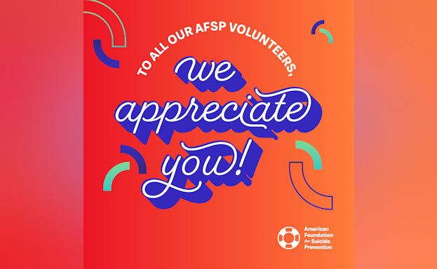We apprecaite you - IN Volunteer