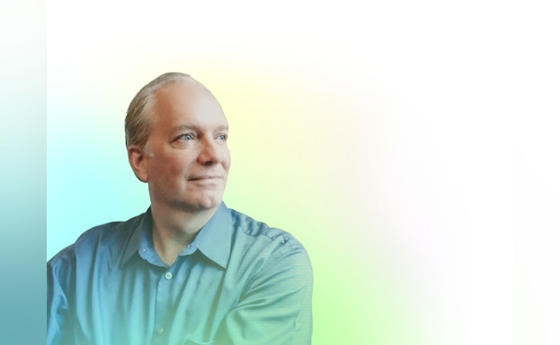 Tim looking into the distance