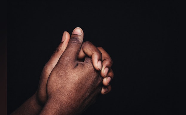 Hands in prayer