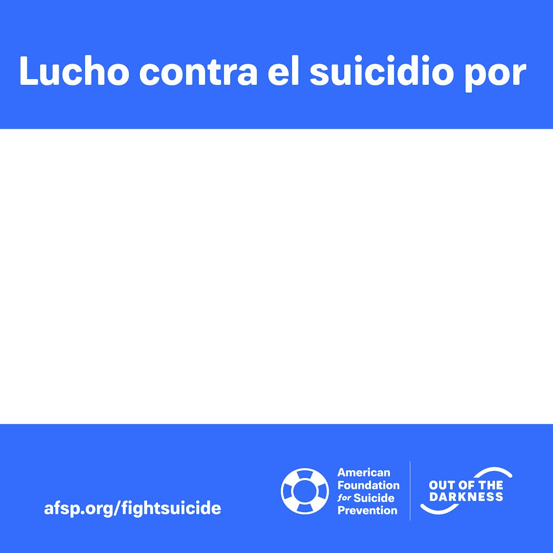 Digital bib with statement - Lucho contra el suicidio por
