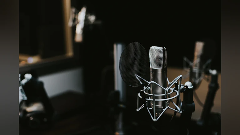 Photo of a microphone